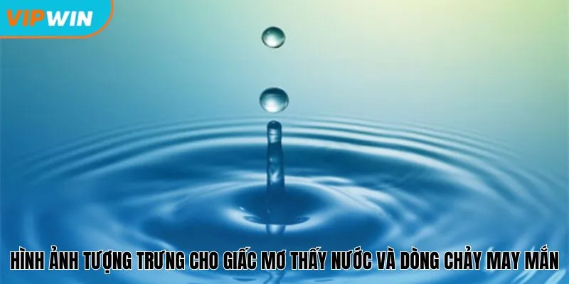 Hình ảnh tượng trưng cho giấc mơ thấy nước và dòng chảy may mắn