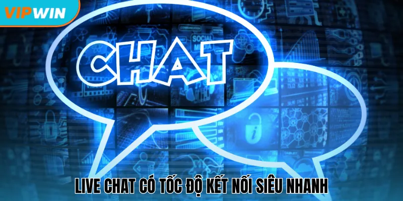 Live chat có tốc độ kết nối siêu nhanh