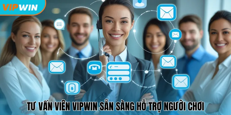 Tư vấn viên Vipwin sẵn sàng hỗ trợ người chơi